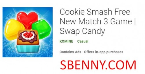 Cookie Smash Free New Match 3 Game Swap Candy MOD APK