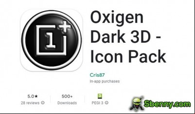 Oxigen Dark 3D - Icon Pack MOD APK