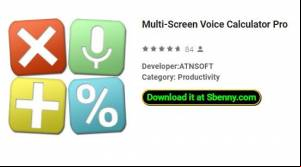 Multi-Screen Voice Calculator Pro APK