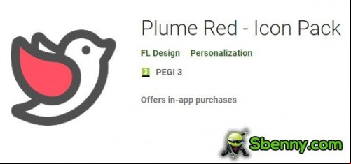 Plume Red - Icon Pack MOD APK
