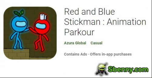 Red and Blue Stickman : Animation Parkour MOD APK