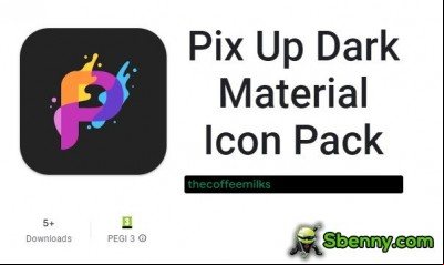 Pix Up Dark Material Icon Pack MOD APK