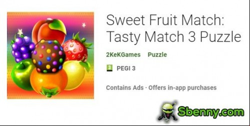 Sweet Fruit Match: Tasty Match 3 Puzzle MOD APK