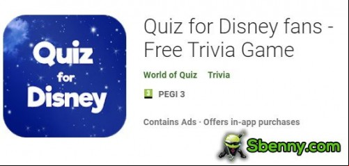 Quiz for Disney fans - Free Trivia Game MOD APK