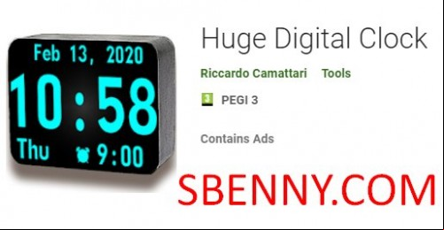 Huge Digital Clock MOD APK