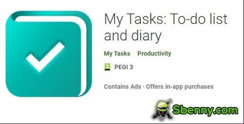 My Tasks: To-do list and diary MOD APK