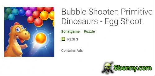 Bubble Shooter: Primitive Dinosaurs - Egg Shoot MOD APK