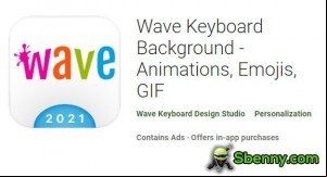 Wave Keyboard Background - Animations, Emojis, GIF MOD APK