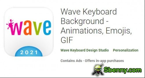 Wave Keyboard Background - Animations, Emojis, GIF MOD APK