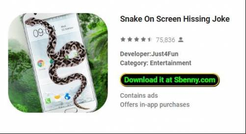 Snake On Screen Hissing Joke MOD APK