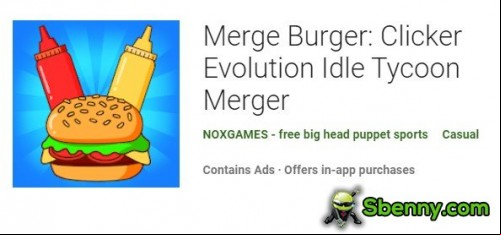 Merge Burger: Clicker Evolution Idle Tycoon Merger MOD APK