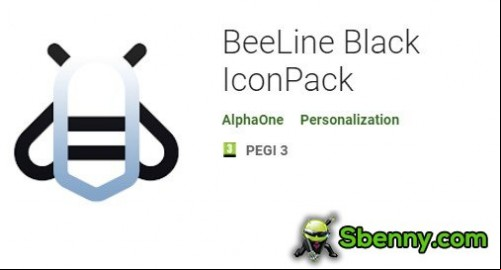 BeeLine Black IconPack MOD APK
