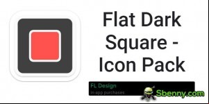 Flat Dark Square - Icon Pack MOD APK