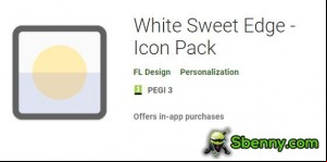 White Sweet Edge - Icon Pack MOD APK