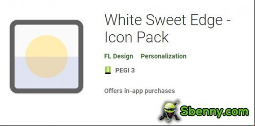 White Sweet Edge - Icon Pack MOD APK