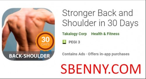Stronger Back and Shoulder in 30 Days MOD APK