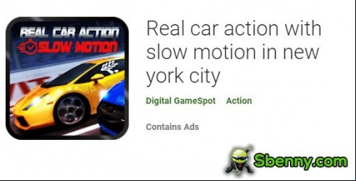 Real car action with slow motion in new york city APK