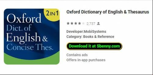Oxford Dictionary of English &amp; Thesaurus MOD APK