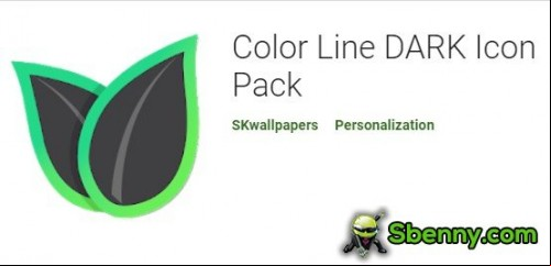 Color Line DARK Icon Pack MOD APK
