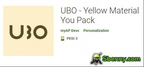 UBO - Yellow Material You Pack MOD APK