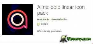 Aline: bold linear icon pack MOD APK
