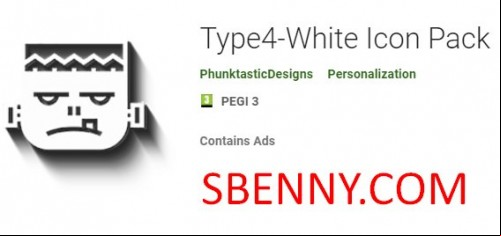 Type4-White Icon Pack MOD APK