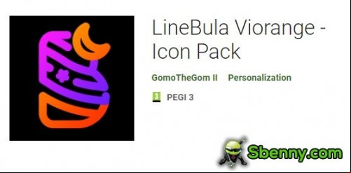 LineBula Viorange - Icon Pack MOD APK
