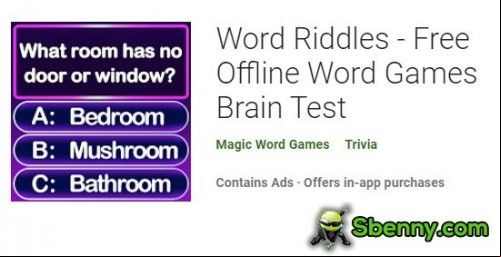 Word Riddles - Free Offline Word Games Brain Test MOD APK