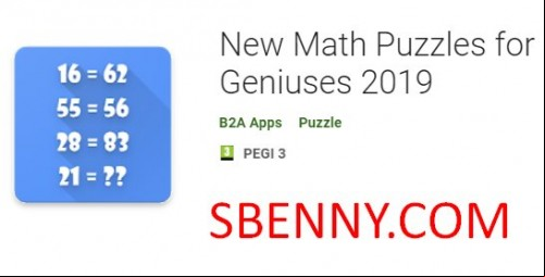 New Math Puzzles for Geniuses 2019