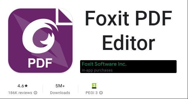 Foxit PDF Editor MOD APK