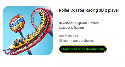 Roller Coaster Racing 3D 2 player MOD APK
