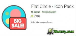 Flat Circle - Icon Pack MOD APK
