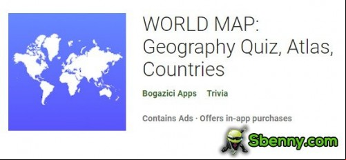 WORLD MAP: Geography Quiz, Atlas, Countries MOD APK