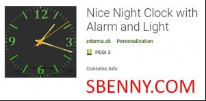 Nice Night Clock with Alarm and Light MOD APK