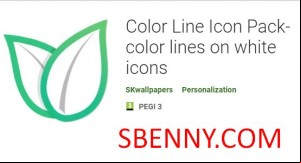 Color Line Icon Pack- color lines on white icons MOD APK