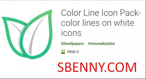 Color Line Icon Pack- color lines on white icons MOD APK