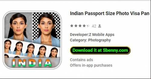 Indian port Size Photo Visa Pan OCI Aadhaar DL MOD APK