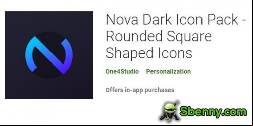 Nova Dark Icon Pack - Rounded Square Shaped Icons MOD APK