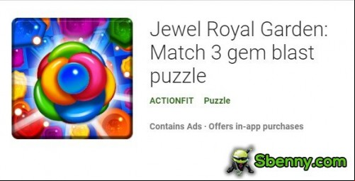 Jewel Royal Garden: Match 3 gem blast puzzle MOD APK
