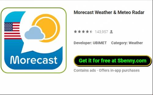 Morecast Weather &amp; Meteo Radar MOD APK