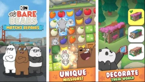 We Bare Bears Match3 Repairs MOD APK