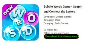 Bubble Words Game - Search and Connect the Letters MOD APK