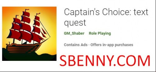 Captain’s Choice: text quest MOD APK