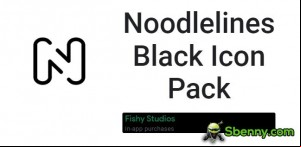Noodlelines Black Icon Pack MOD APK