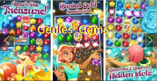 Genies &amp; Gems - Jewel &amp; Gem Matching Adventure MOD APK