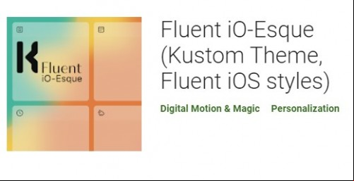 Fluent iO-Esque (Kustom Theme, Fluent iOS styles)