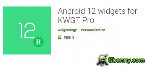 Android 12 widgets for KWGT Pro APK