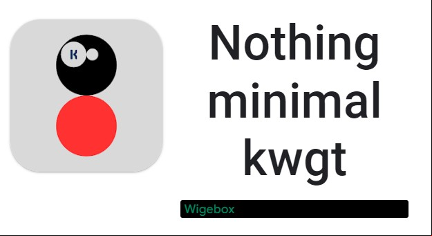Nothing minimal kwgt MOD APK