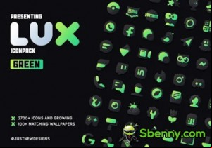 Lux Green Icon Pack MOD APK