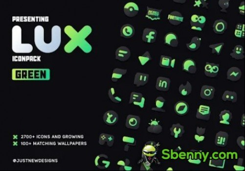 Lux Green Icon Pack MOD APK